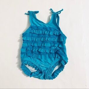 Children’s Place Blue Ruffle Infant Swimsuit